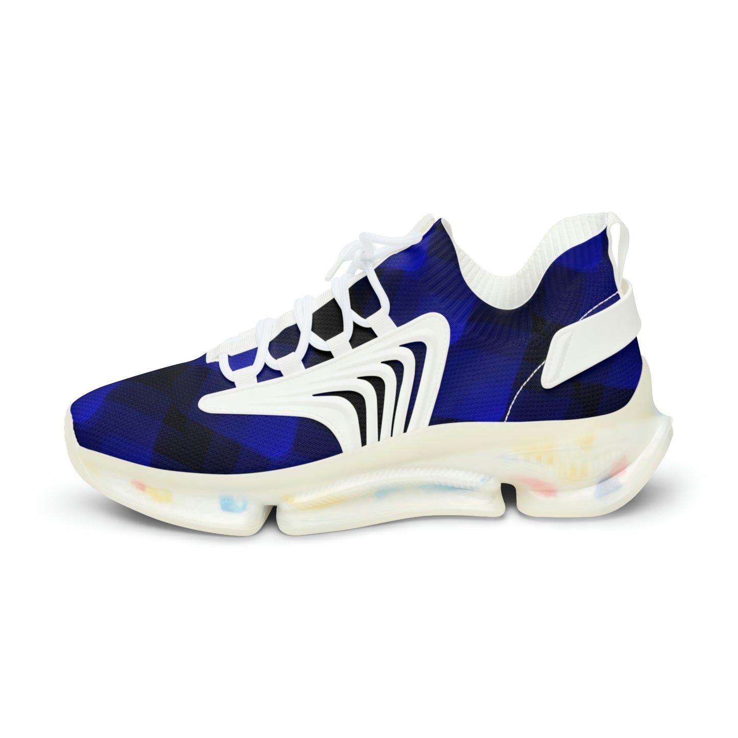 Men's Blue-black Gradient Mesh Sneakers - Misfit Marketing Designs