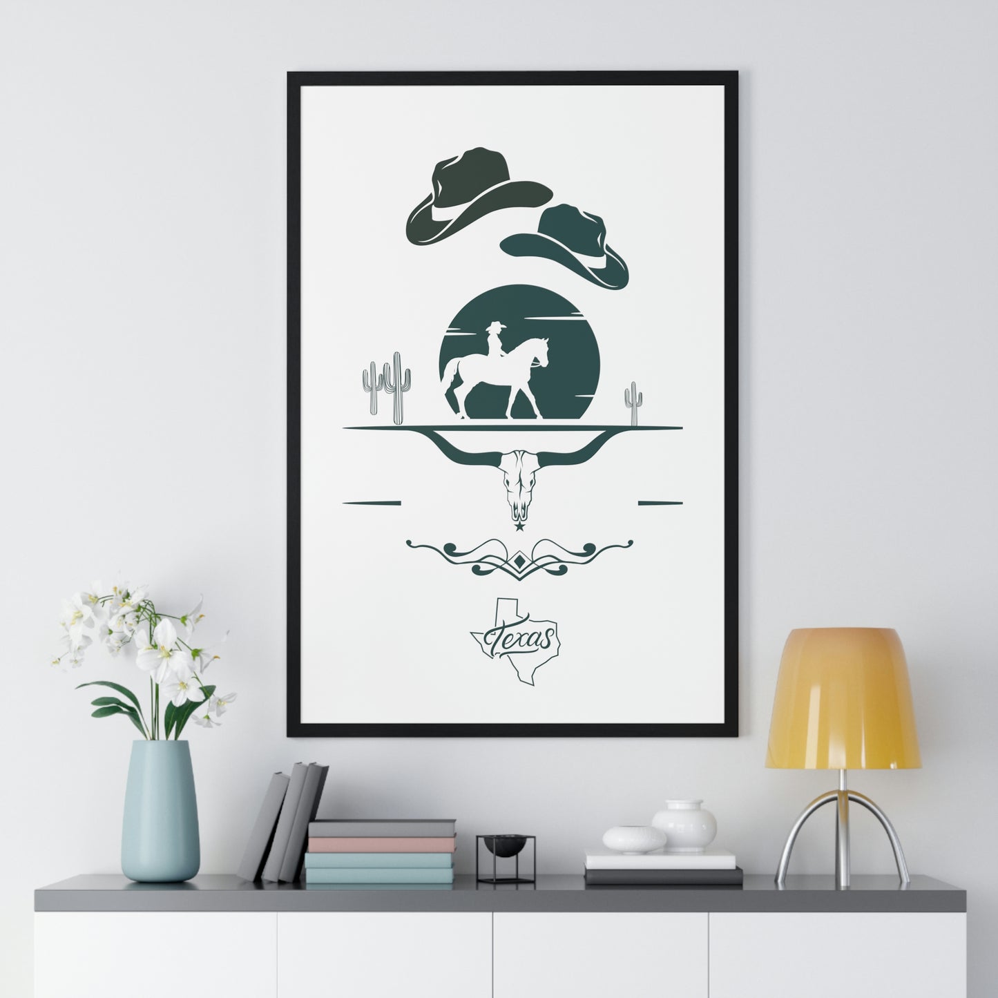 Premium Texas Framed Poster - Misfit Marketing Designs