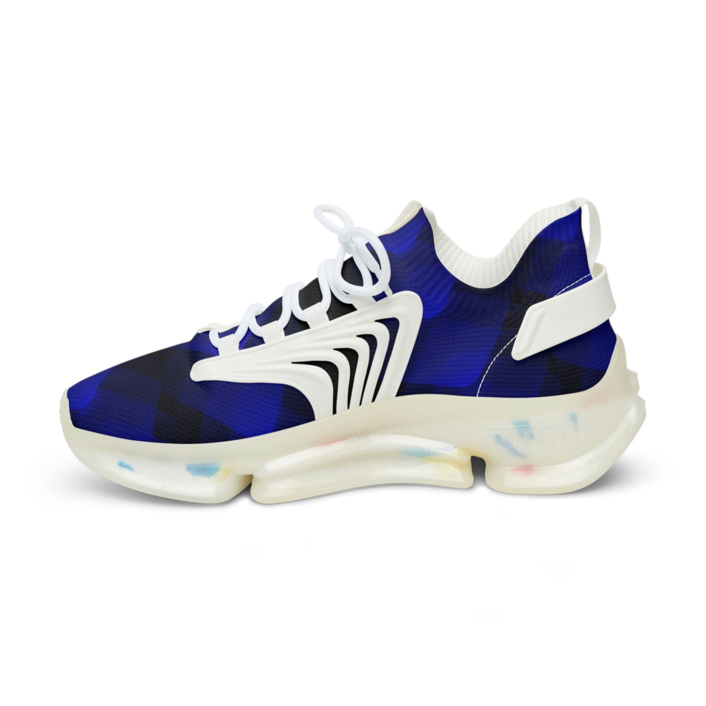 Men's Blue-black Gradient Mesh Sneakers - Misfit Marketing Designs