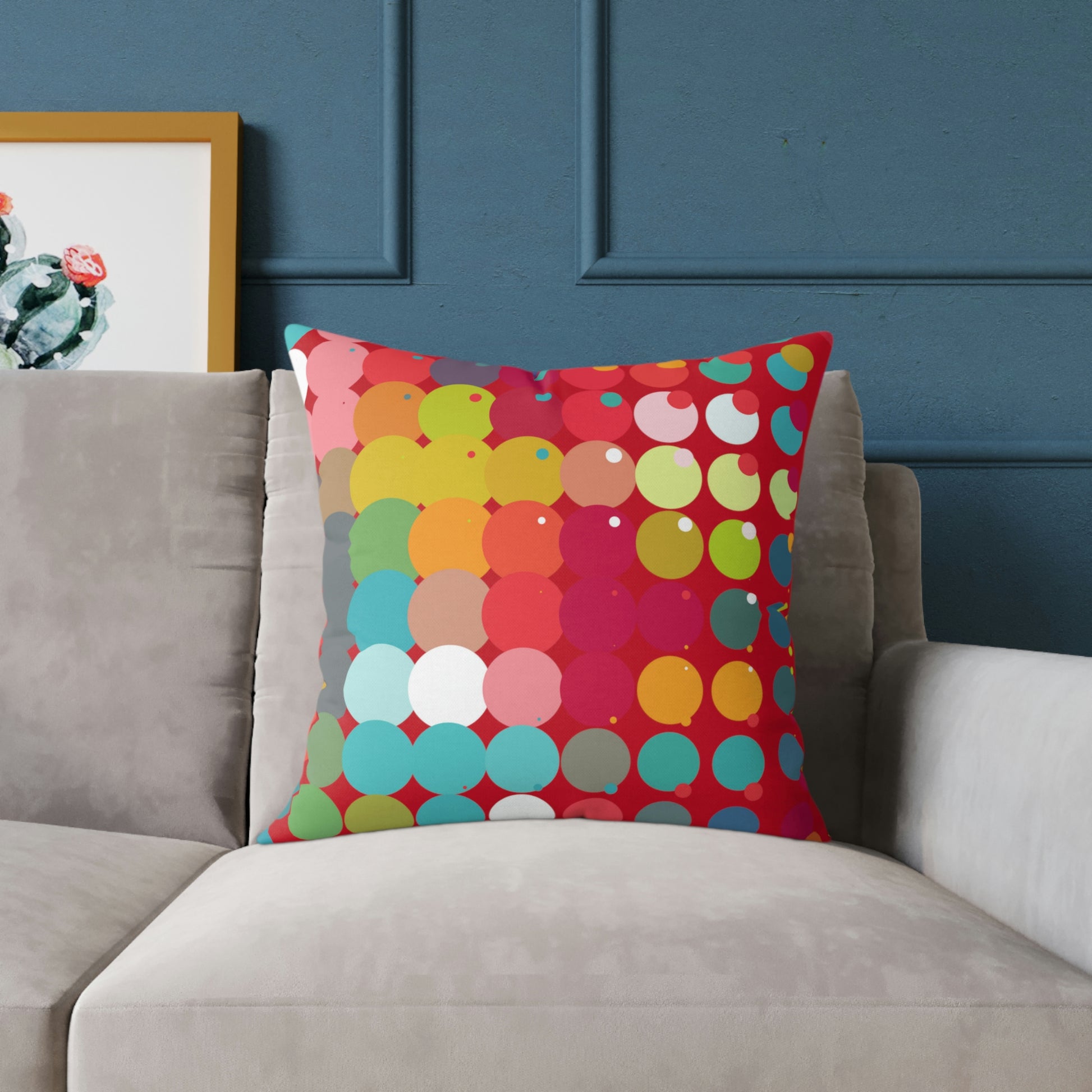 Bold & Bright Patterned Red Accent Pillow - Misfit Marketing Designs