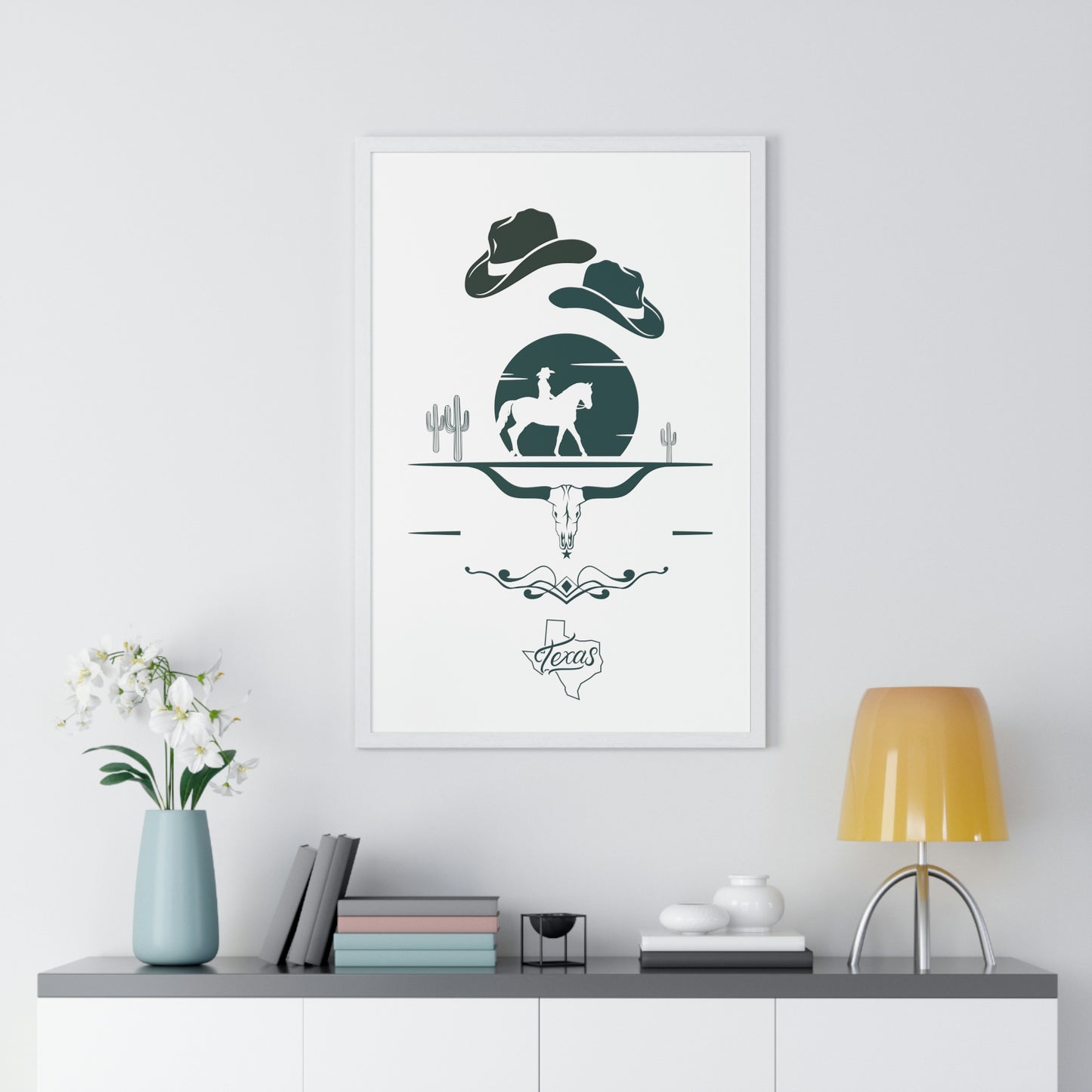 Premium Texas Framed Poster - Misfit Marketing Designs