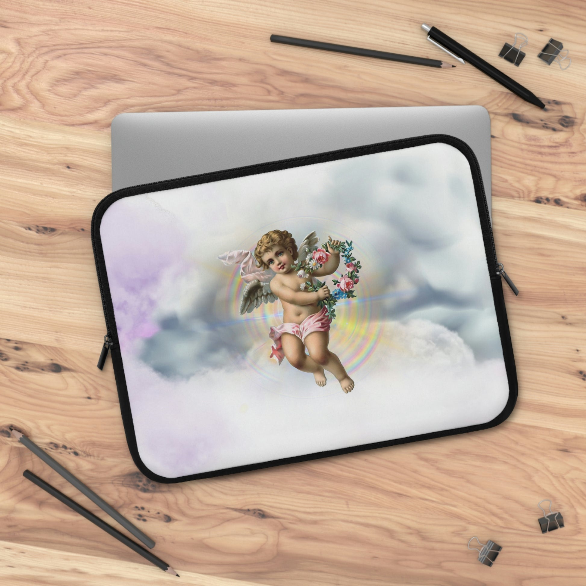 Cherub Cloud Laptop Sleeve - Misfit Marketing Designs