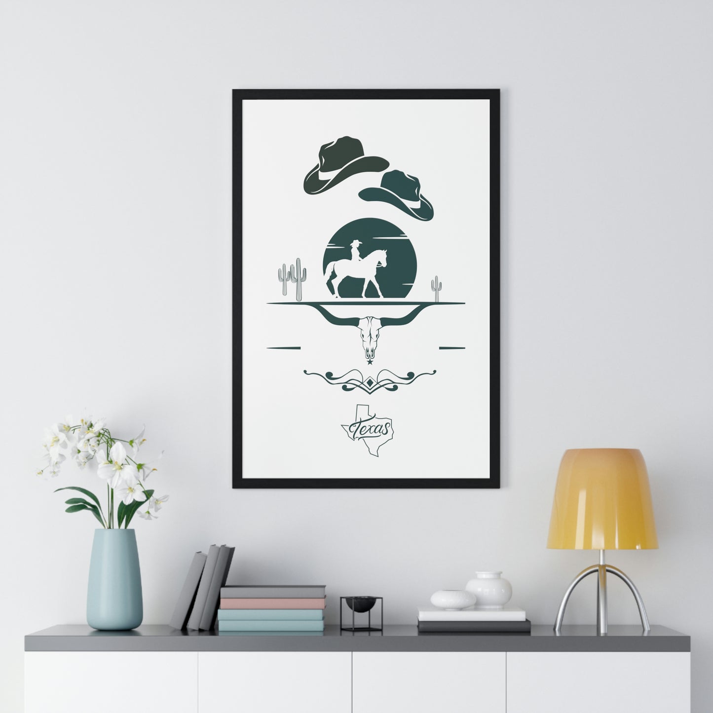 Premium Texas Framed Poster - Misfit Marketing Designs