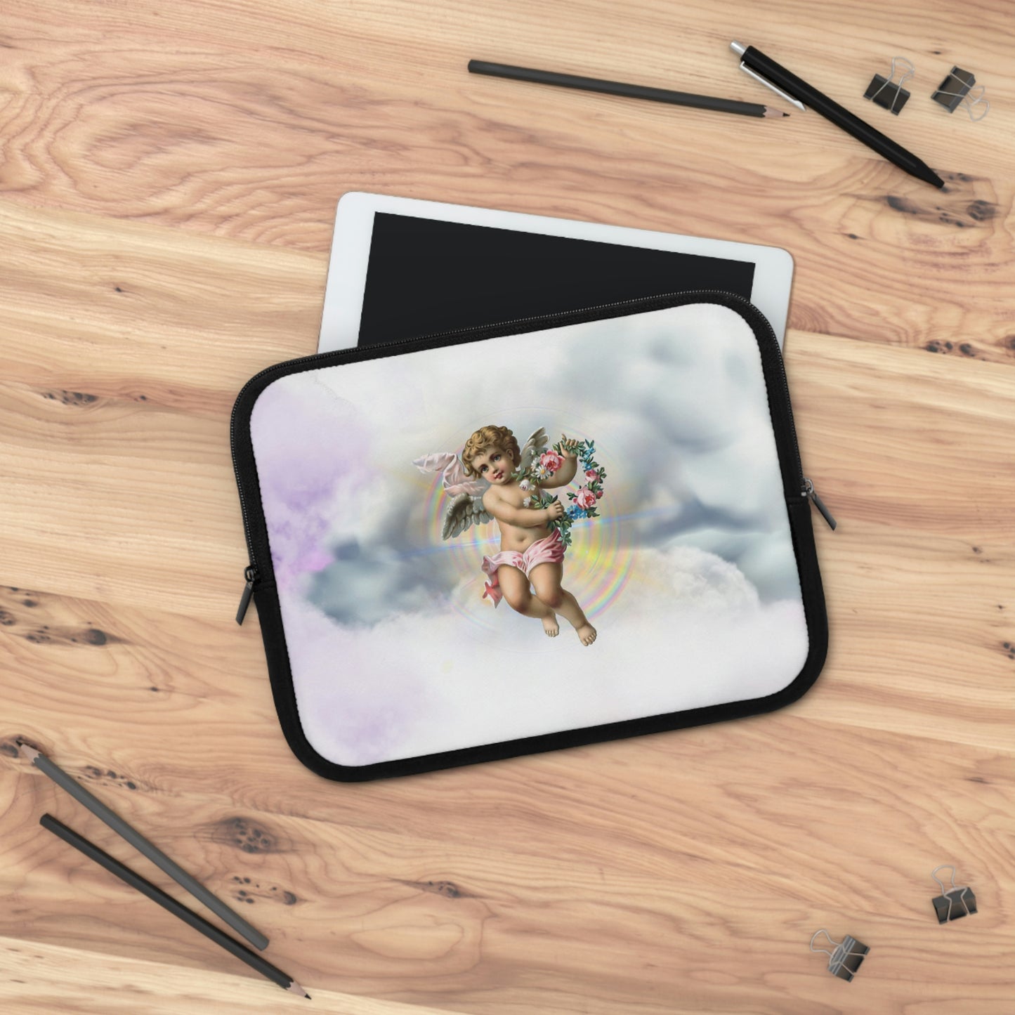 Cherub Cloud Laptop Sleeve - Misfit Marketing Designs