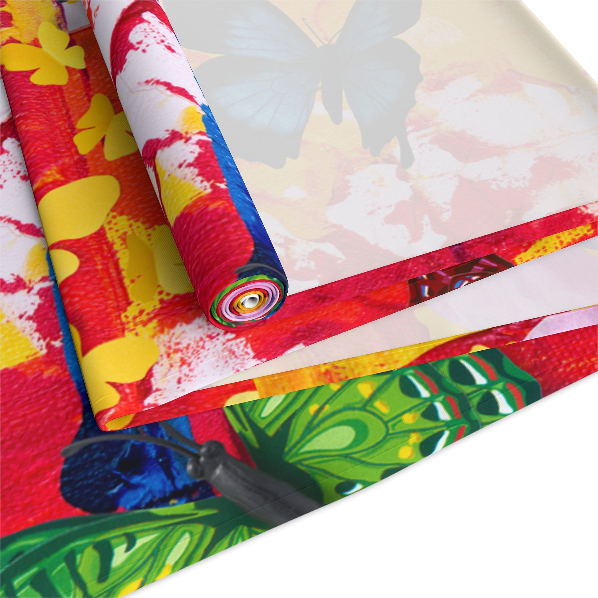 Abstract Butterflies Table Runner - Misfit Marketing Designs