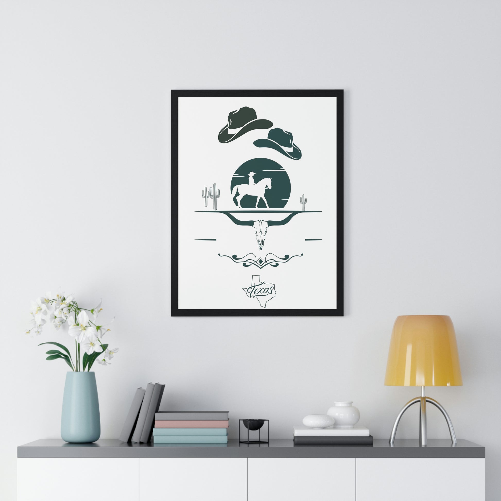 Premium Texas Framed Poster - Misfit Marketing Designs