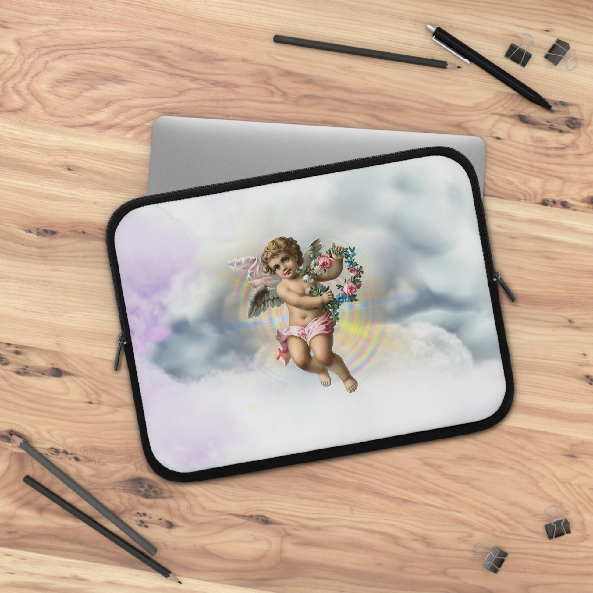 Cherub Cloud Laptop Sleeve - Misfit Marketing Designs