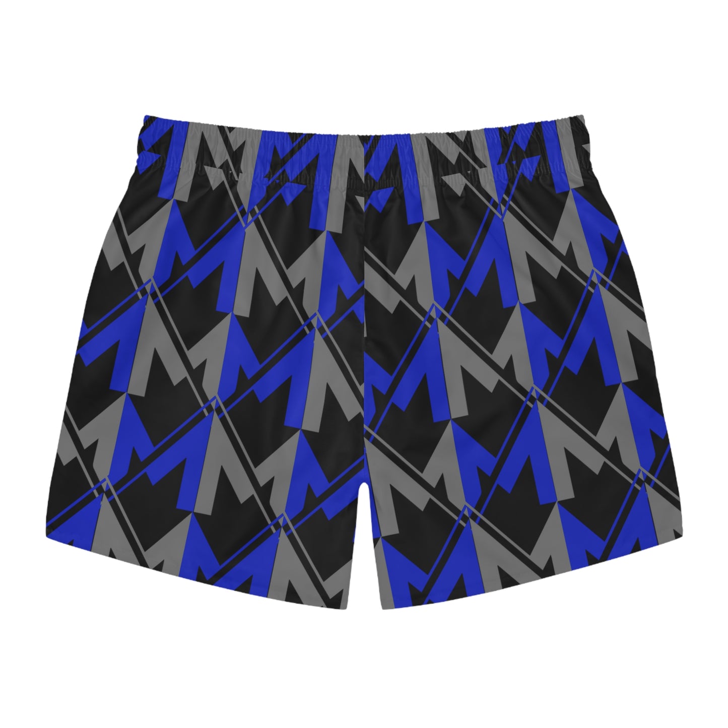 Men's Misfit Blue and Gray Swim Trunks - Misfit Marketing Designs